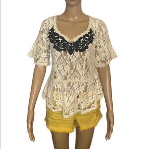 Free People Lace Blouse Size 2